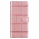 For Sony Xperia 1 VI Embossed Checkered Leather Phone Case(Pink) - 2