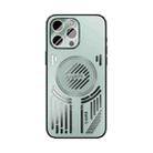 For iPhone 13 Pro Max ABEEL Ice Fox Series Magsafe Heat Sink Cooling Phone Case(Light Green) - 2