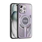 For iPhone 13 Pro Max ABEEL Ice Fox Series Magsafe Heat Sink Cooling Phone Case(Pink Purple) - 1