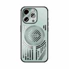 For iPhone 13 Pro ABEEL Ice Fox Series Magsafe Heat Sink Cooling Phone Case(Light Green) - 2