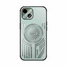 For iPhone 13 ABEEL Ice Fox Series Magsafe Heat Sink Cooling Phone Case(Light Green) - 2