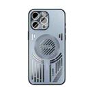For iPhone 14 Pro ABEEL Ice Fox Series Magsafe Heat Sink Cooling Phone Case(Blue) - 2