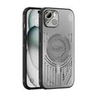 For iPhone 14 ABEEL Ice Fox Series Magsafe Heat Sink Cooling Phone Case(Titanium Gray) - 1