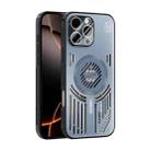 For iPhone 16 Pro ABEEL Ice Fox Series Magsafe Heat Sink Cooling Phone Case(Blue) - 1