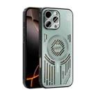 For iPhone 16 Pro ABEEL Ice Fox Series Magsafe Heat Sink Cooling Phone Case(Light Green) - 1
