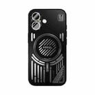 For iPhone 16 ABEEL Ice Fox Series Magsafe Heat Sink Cooling Phone Case(Black) - 2