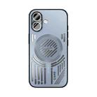 For iPhone 16 ABEEL Ice Fox Series Magsafe Heat Sink Cooling Phone Case(Blue) - 2