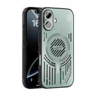 For iPhone 16 ABEEL Ice Fox Series Magsafe Heat Sink Cooling Phone Case(Light Green) - 1
