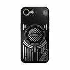 For iPhone 16e ABEEL Ice Fox Series Magsafe Heat Sink Cooling Phone Case(Black) - 2