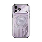 For iPhone 17 Pro Max ABEEL Ice Fox Series Magsafe Heat Sink Cooling Phone Case(Pink Purple) - 2