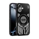 For iPhone 17 ABEEL Ice Fox Series Magsafe Heat Sink Cooling Phone Case(Black) - 1