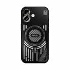 For iPhone 17 ABEEL Ice Fox Series Magsafe Heat Sink Cooling Phone Case(Black) - 2