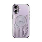 For iPhone 17 ABEEL Ice Fox Series Magsafe Heat Sink Cooling Phone Case(Pink Purple) - 2