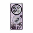 For vivo X200 Pro ABEEL Ice Fox Series Magsafe Heat Sink Cooling Phone Case(Pink Purple) - 2