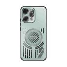 For OPPO Reno 14 Pro Global ABEEL Ice Fox Series Magsafe Heat Sink Cooling Phone Case(Light Green) - 2