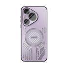 For Huawei Pura 70 ABEEL Ice Fox Series Magsafe Heat Sink Cooling Phone Case(Pink Purple) - 2