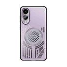 For Samsung Galaxy S25 Edge 5G ABEEL Ice Fox Series Magsafe Heat Sink Cooling Phone Case(Pink Purple) - 2