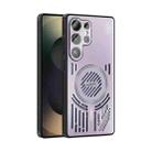 For Samsung Galaxy S25 Ultra 5G ABEEL Ice Fox Series Magsafe Heat Sink Cooling Phone Case(Pink Purple) - 1