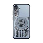 For Samsung Galaxy S25 5G ABEEL Ice Fox Series Magsafe Heat Sink Cooling Phone Case(Blue) - 2