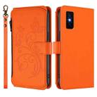 For Infinix GT 30 Pro Butterfly Love Flower Multi-card Zipper Wallet Leather Phone Case(Orange) - 2