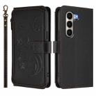 For Itel A95 5G Butterfly Love Flower Multi-card Zipper Wallet Leather Phone Case(Black) - 2