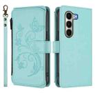 For Itel A95 5G Butterfly Love Flower Multi-card Zipper Wallet Leather Phone Case(Mint Green) - 2