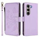 For Itel A95 5G Butterfly Love Flower Multi-card Zipper Wallet Leather Phone Case(Light Purple) - 2