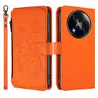 For Itel RS4 / S666LN Butterfly Love Flower Multi-card Zipper Wallet Leather Phone Case(Orange) - 2