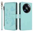 For Itel RS4 / S666LN Butterfly Love Flower Multi-card Zipper Wallet Leather Phone Case(Mint Green) - 2