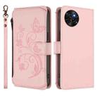 For Itel S23 / S665L Butterfly Love Flower Multi-card Zipper Wallet Leather Phone Case(Pink) - 2