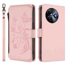 For Itel S24 Butterfly Love Flower Multi-card Zipper Wallet Leather Phone Case(Pink) - 2
