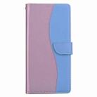 For Samsung Galaxy A16 4G / 5G Embossed Two-Color Leather Phone Case(Pink Blue) - 2