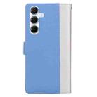 For Samsung Galaxy A24 4G Embossed Two-Color Leather Phone Case(White Blue) - 3