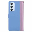 For Samsung Galaxy A54 5G Embossed Two-Color Leather Phone Case(Pink Blue) - 3