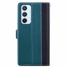 For Samsung Galaxy A54 5G Embossed Two-Color Leather Phone Case(Black Green) - 3