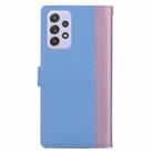 For Samsung Galaxy A52 / A52s 5G Embossed Two-Color Leather Phone Case(Pink Blue) - 3