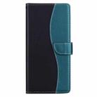 For iPhone 17 Pro Embossed Two-Color Leather Phone Case(Black Green) - 2
