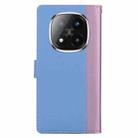 For Redmi Note 14 Pro+ 5G / Poco X7 5G Embossed Two-Color Leather Phone Case(Pink Blue) - 3