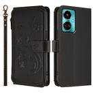 For Tecno Camon 19 / 19 Pro 5G Butterfly Love Flower Multi-card Zipper Wallet Leather Phone Case(Black) - 2
