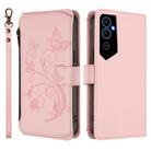 For Tecno Pova Neo 2 Butterfly Love Flower Multi-card Zipper Wallet Leather Phone Case(Pink) - 2