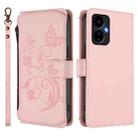 For Boost Mobile Celero 5G 2024 / 3 5G Butterfly Love Flower Multi-card Zipper Wallet Leather Phone Case(Pink) - 2