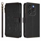 For Coolpad X100 Butterfly Love Flower Multi-card Zipper Wallet Leather Phone Case(Black) - 2