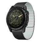 For Garmin 26mm xDfind Two Color Silicone Magnetic Watch Band(Black Grey) - 1