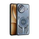 For Redmi K80 Pro ABEEL Ice Fox Series Magsafe Heat Sink Cooling Phone Case(Blue) - 1