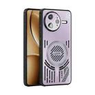 For Redmi K80 Pro ABEEL Ice Fox Series Magsafe Heat Sink Cooling Phone Case(Pink Purple) - 1