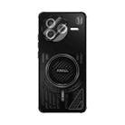 For Redmi K80 ABEEL Ice Fox Series Magsafe Heat Sink Cooling Phone Case(Black) - 2