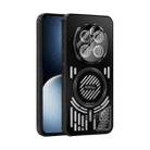For Honor Magic7 Pro ABEEL Ice Fox Series Magsafe Heat Sink Cooling Phone Case(Black) - 1