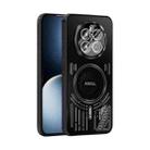 For Honor Magic7 ABEEL Ice Fox Series Magsafe Heat Sink Cooling Phone Case(Black) - 1