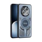 For Honor Magic7 ABEEL Ice Fox Series Magsafe Heat Sink Cooling Phone Case(Blue) - 1