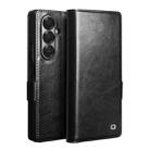 For Samsung Galaxy Z Fold7 5G QIALINO Genuine Leather Phone Case(Black) - 1